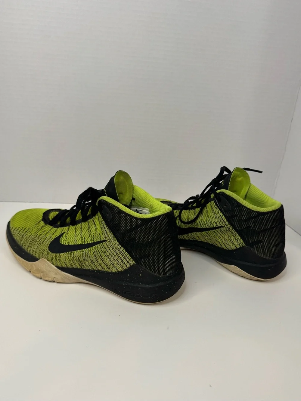 Nike Lime Green and Black Performance Sneakers